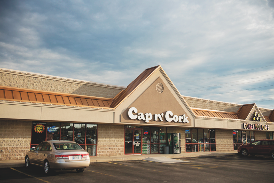 Cap n’ Cork has 15 stores in Fort Wayne and New Haven, Indiana (Coldwater Road store pictured). The company is evaluating expansion into other local markets.