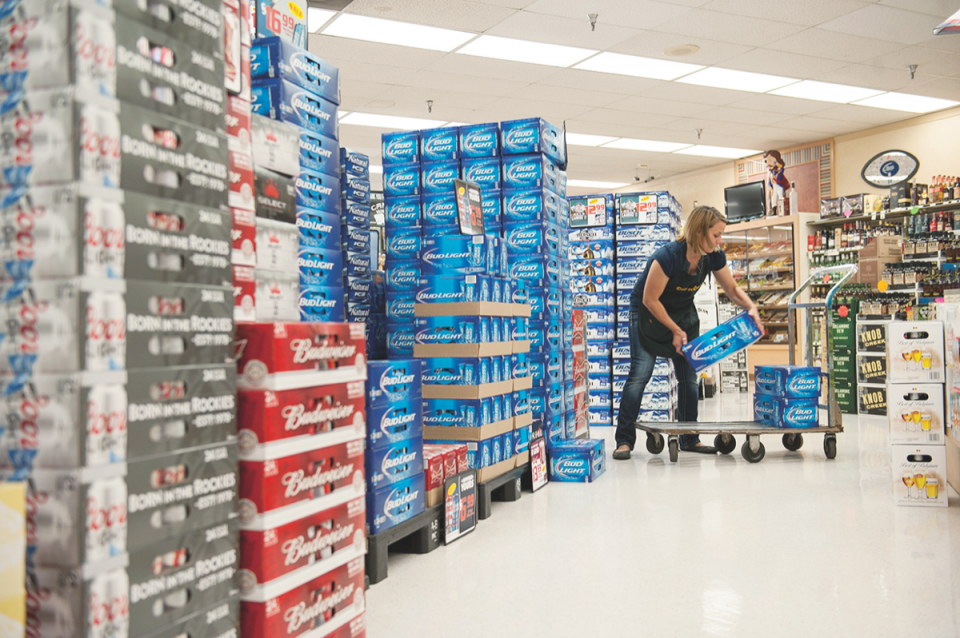 Cap n’ Cork’s beer selection favors Fort Wayne’s blue collar demographic, with major domestic brands dominating.