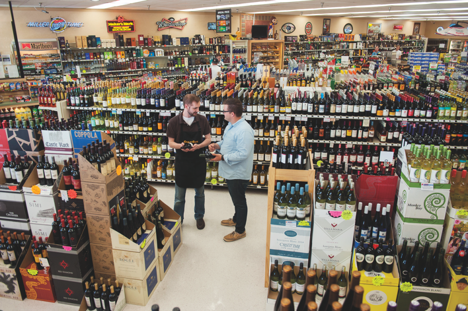 Cap n' Cork stores range from 2,000 to 5,500 square feet, and the owners target 4,000 for most locations. The company has 115 employees, and each unit staffs two workers at a time, with one on the sales floor and one behind the register.