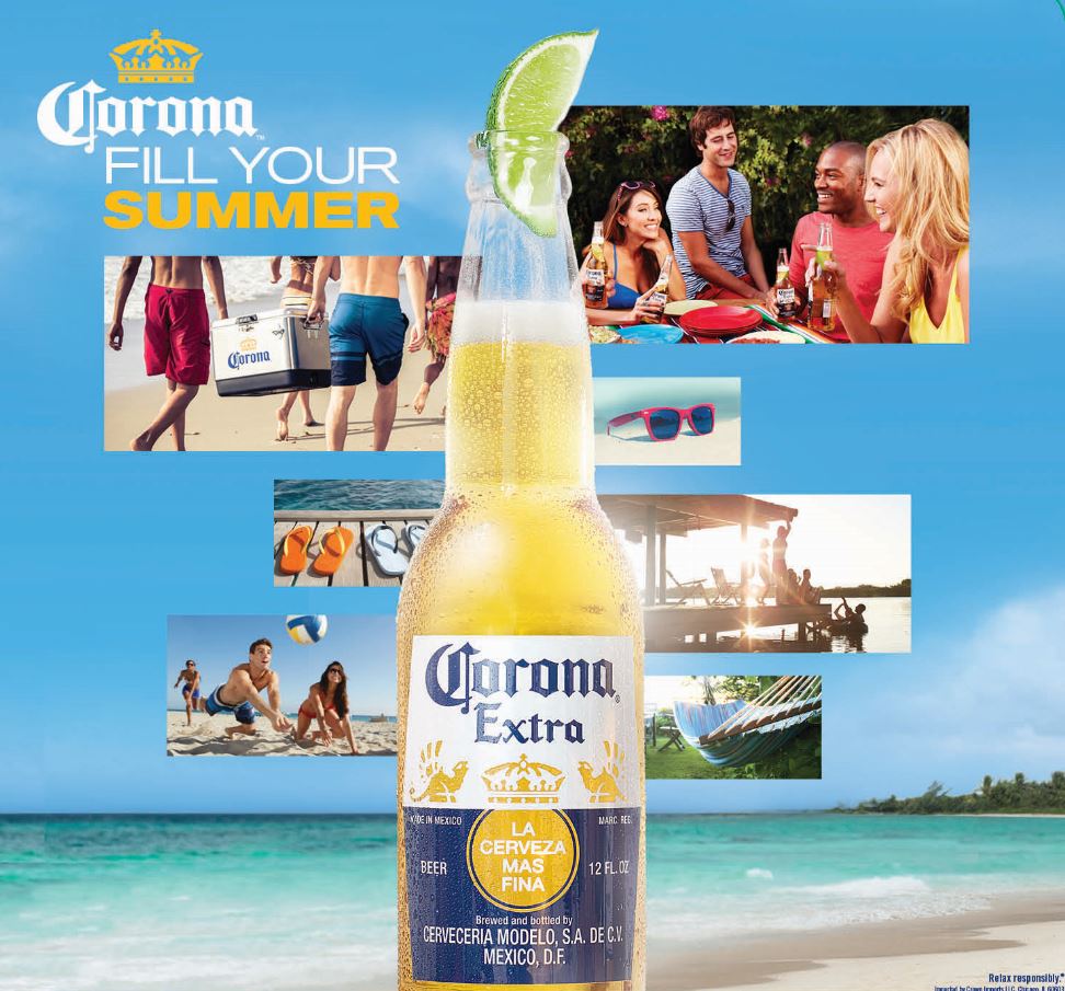 Marketing for Constellation's top beer brand, Corona, continues to emphasize warm-weather fun with 