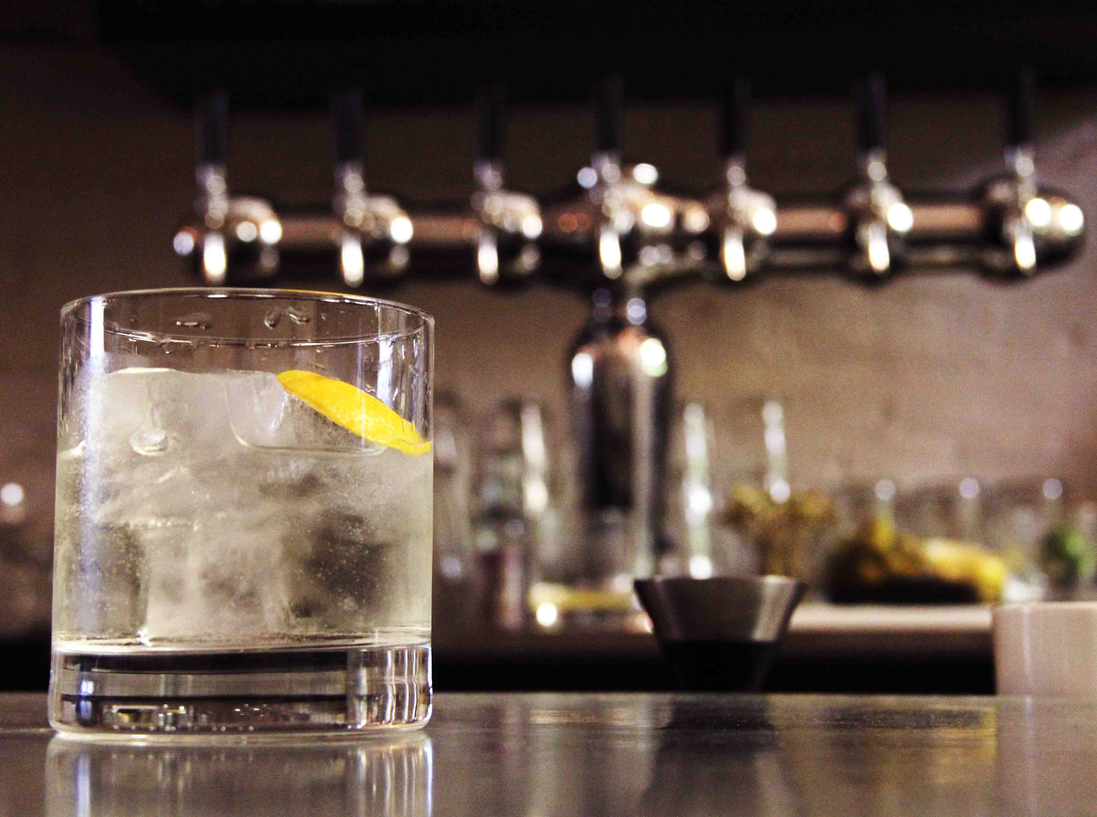 Iron Gate features a Mediterranean-influenced cocktail menu with signature drinks like the Negroni Bianco.