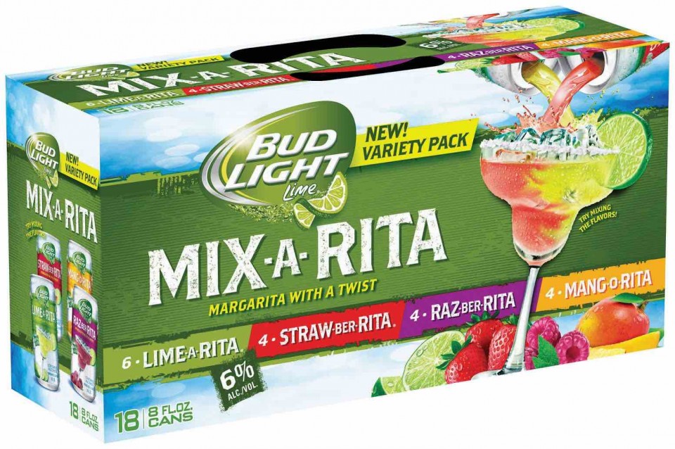 lavored malt beverage offerings have become a major growth driver for big brewers. Anheuser-Busch InBev’s Bud Light Lime Ritas line, which launched an 18-can four-flavor variety pack in 2014, is a billion-dollar brand.