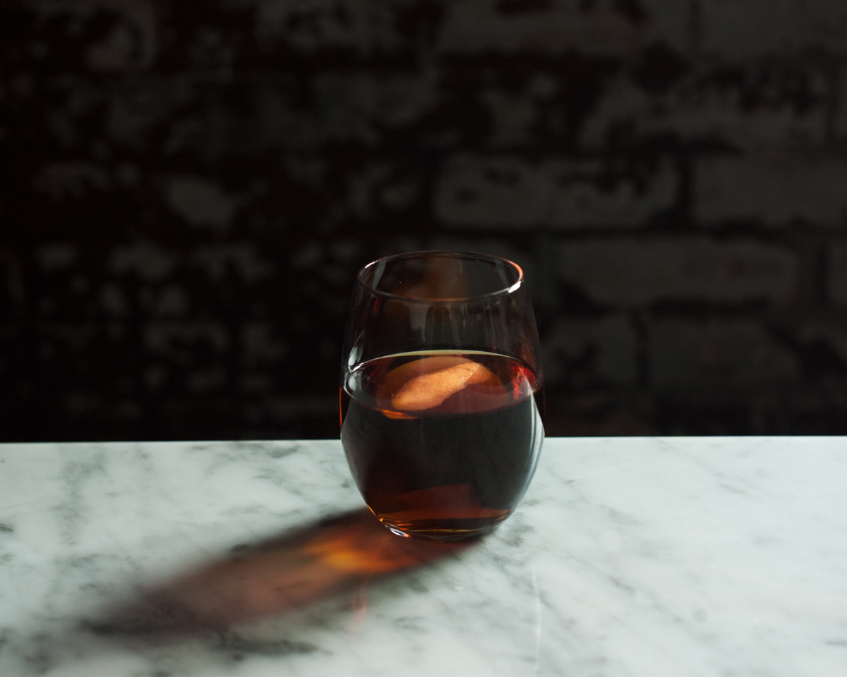 The Golden Age comprises Flor de Caña Gold rum, Cynar,  Fino Sherry, Licor 43 liqueur and Peychaud’s bitters.