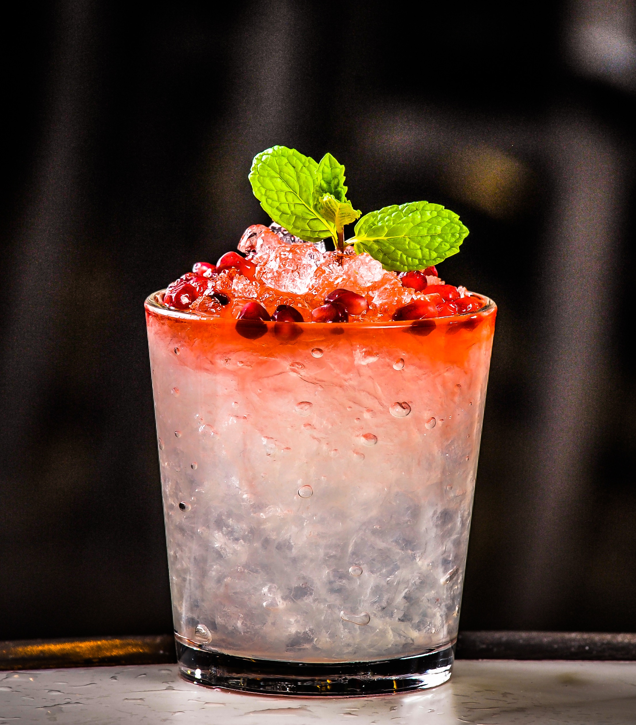 At Pasadena, California’s Trattoria Neapolis, vodka-based cocktails are a key part of the drinks program and often use Tito’s Handmade vodka. Offerings like the Pomegranate Smash (above left) use seasonal ingredients that complement the food menu.