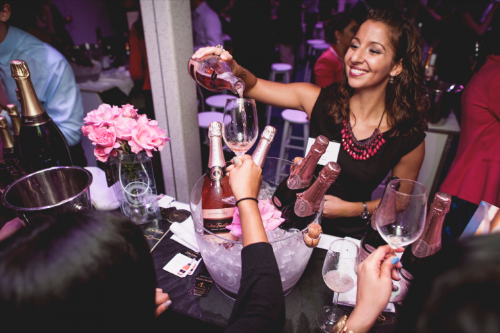 Held on a yacht in the Hudson River, the La Nuit en Rosé festival embraces the affluent, summery lifestyle associated with dry rosé. More than 80 rosés from 10 countries were poured at the 2014 event.