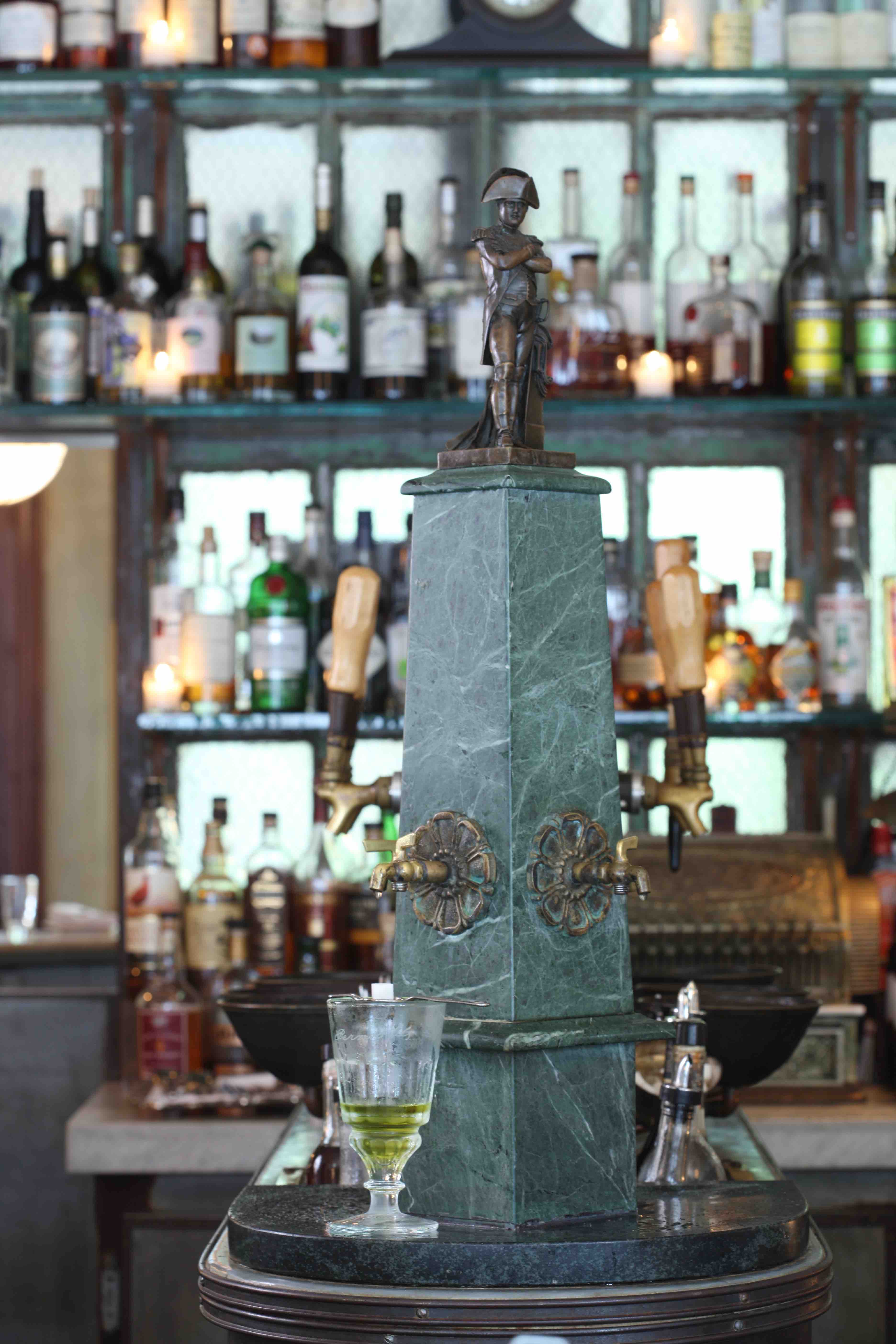 Maison Premiere in Williamsburg features a working replica of the fountain once found in New Orleans’ Olde Absinthe House.