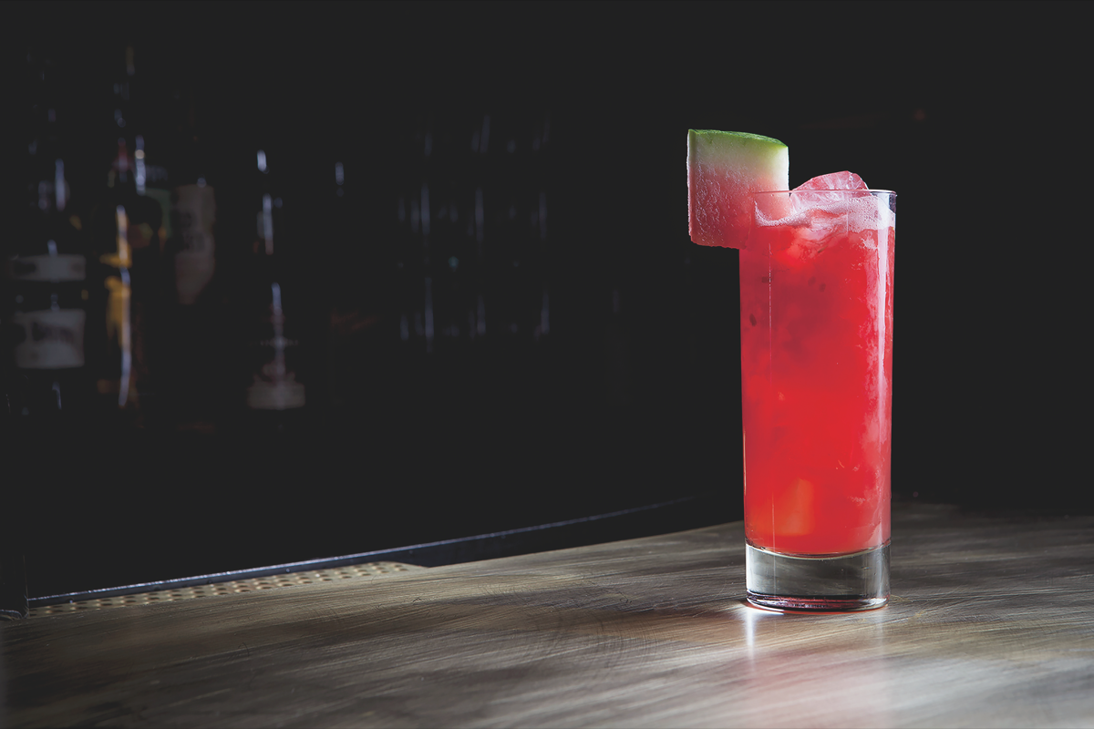 Made with Campari, gin and watermelon, the Waterloo cocktail at Employees Only highlights simplicity and freshness.