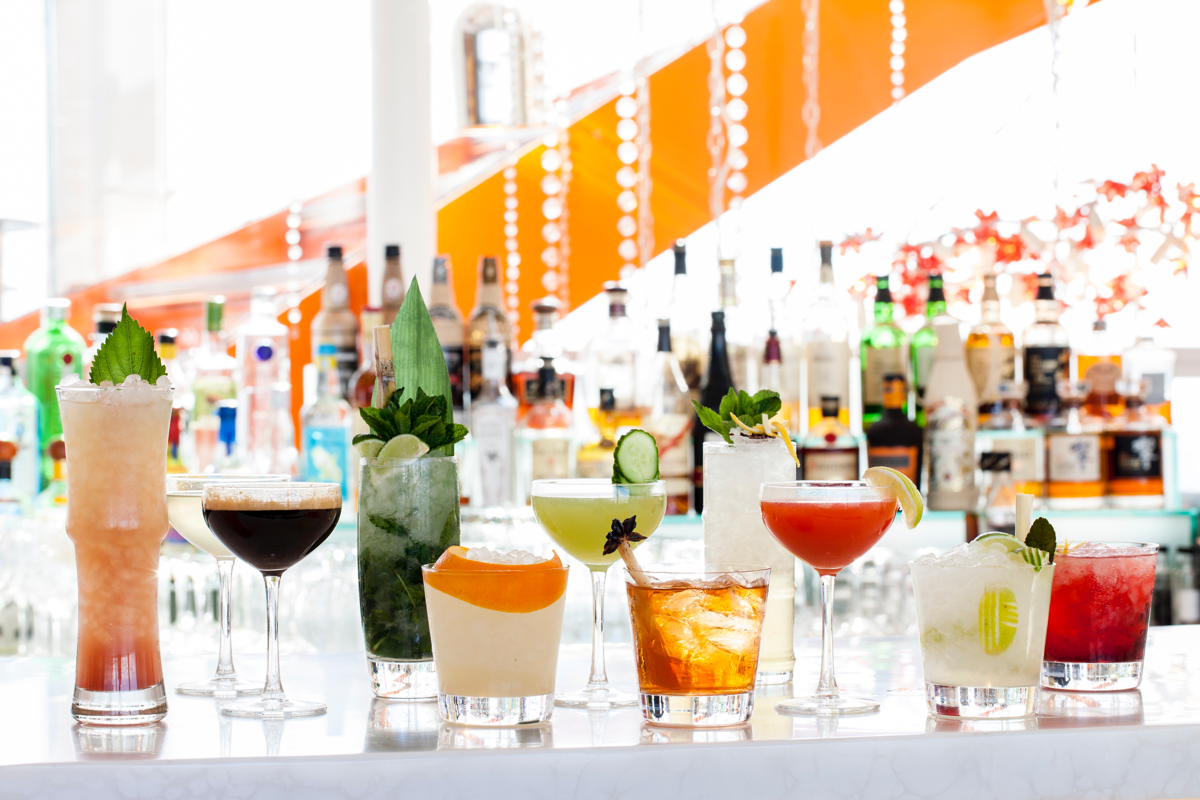 Sushi Samba maintains an innovative cocktail program across all its concepts. Offerings range from fruit juice–driven classics and  signatures to the Sambatini, which features a new recipe every month. Lesser-known spirits like shochu or cachaça often play a role.