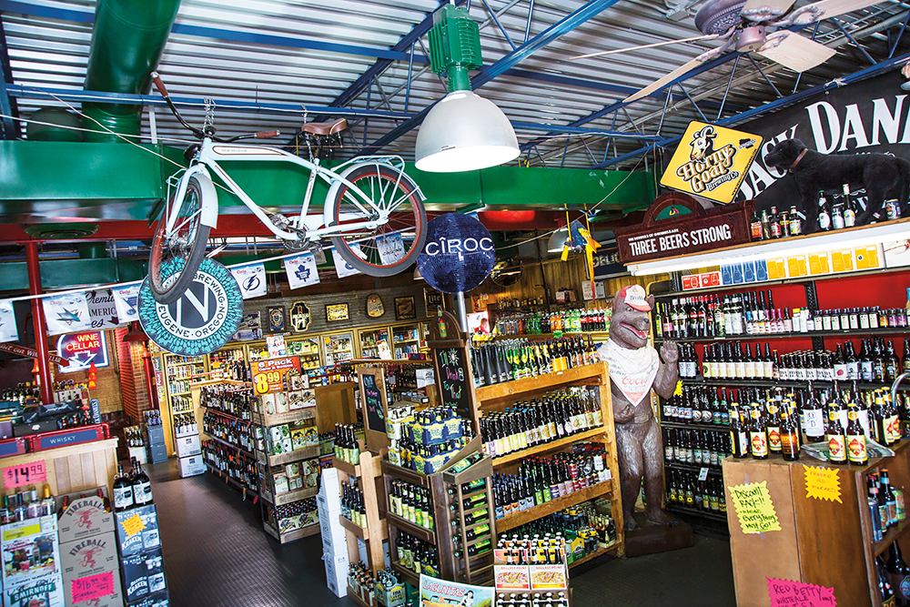 Like its sister store Tops Liquors, sales at Sun Devil Liquors are driven by its beer selection.