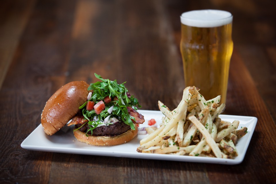 Eureka’s menu lists 10 specialty burgers (the Napa Burger at the Huntington Beach location pictured above), which pair well with the company’s craft-only draft beers.