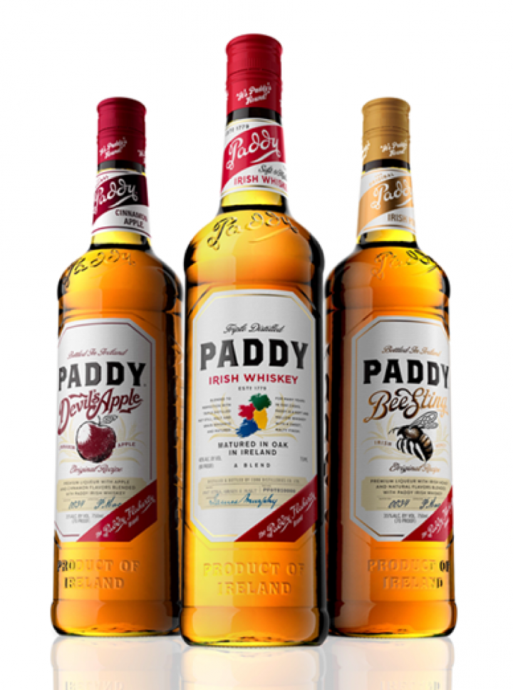 Pernod Ricard's Paddy Irish whiskey extended the brand through the flavored variants Devil's Apple and Bee Sting in 2013.