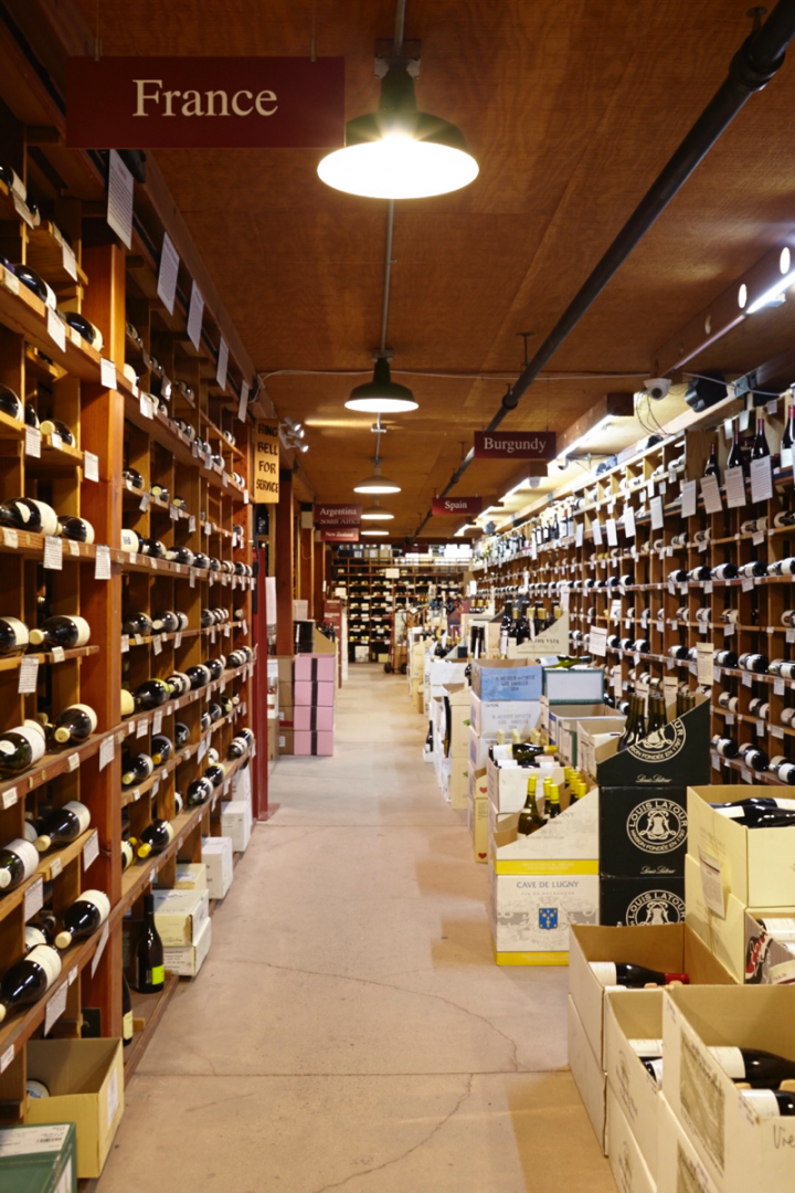 Wine represents 60 percent of sales at Hi-Time. The store offers over 5,000 wine SKUs, organized by region.