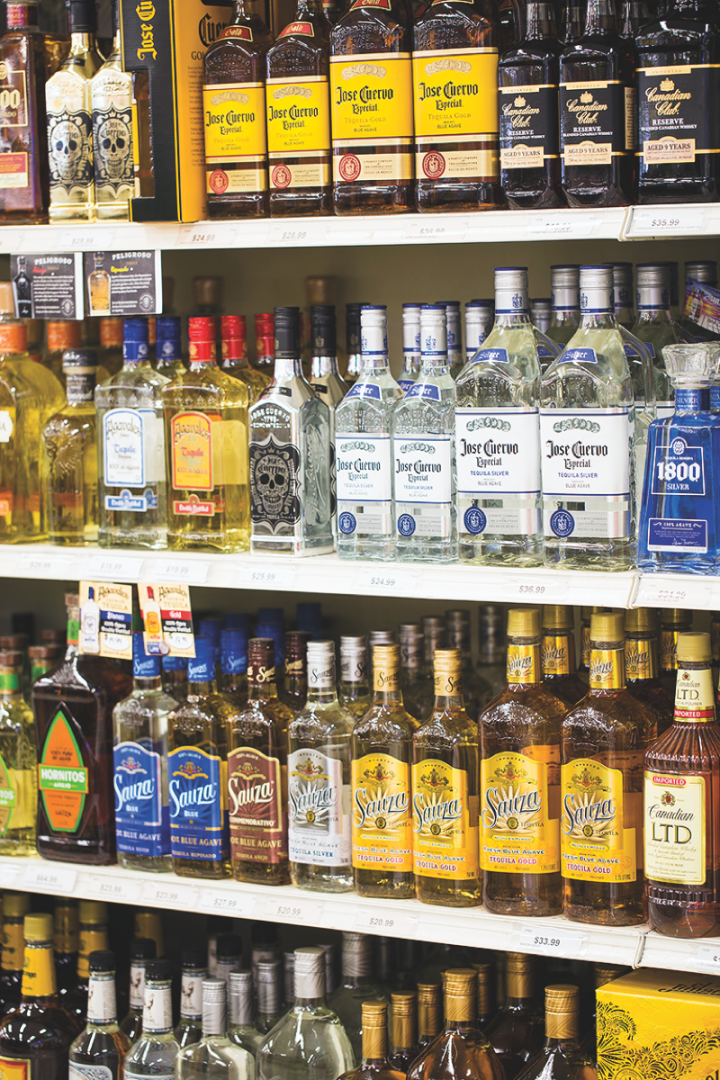 Spirits account for 30 percent of sales, with brown spirits and craft offerings doing particularly well.