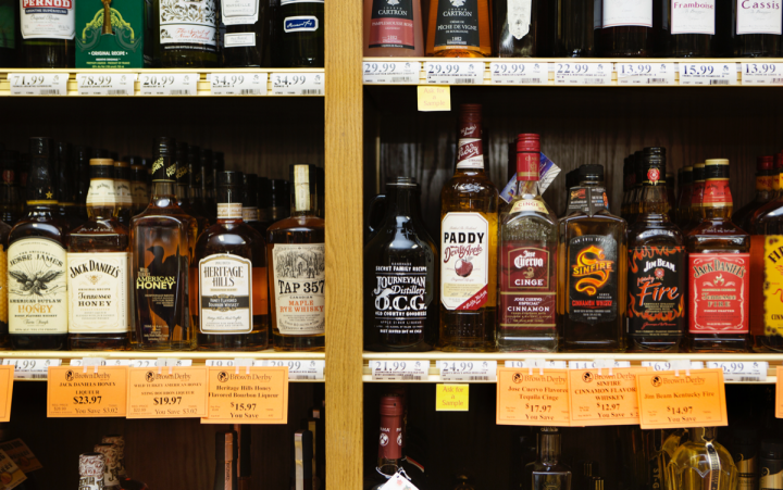 Like its locally focused craft beer selection, Brown Derby’s spirits SKUs include a host of offerings from Missouri-based producers, as well as proprietary bottlings of single-barrel whiskies and offbeat brands like Monkey 47 Schwarzwald gin.