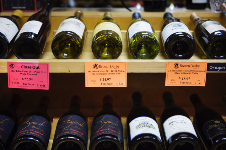 Wine comprises 30 percent of Brown Derby’s sales, with 6,500 SKUs. Although the chain no longer offers Bordeaux futures, the stores highlight fine wines that are good values.