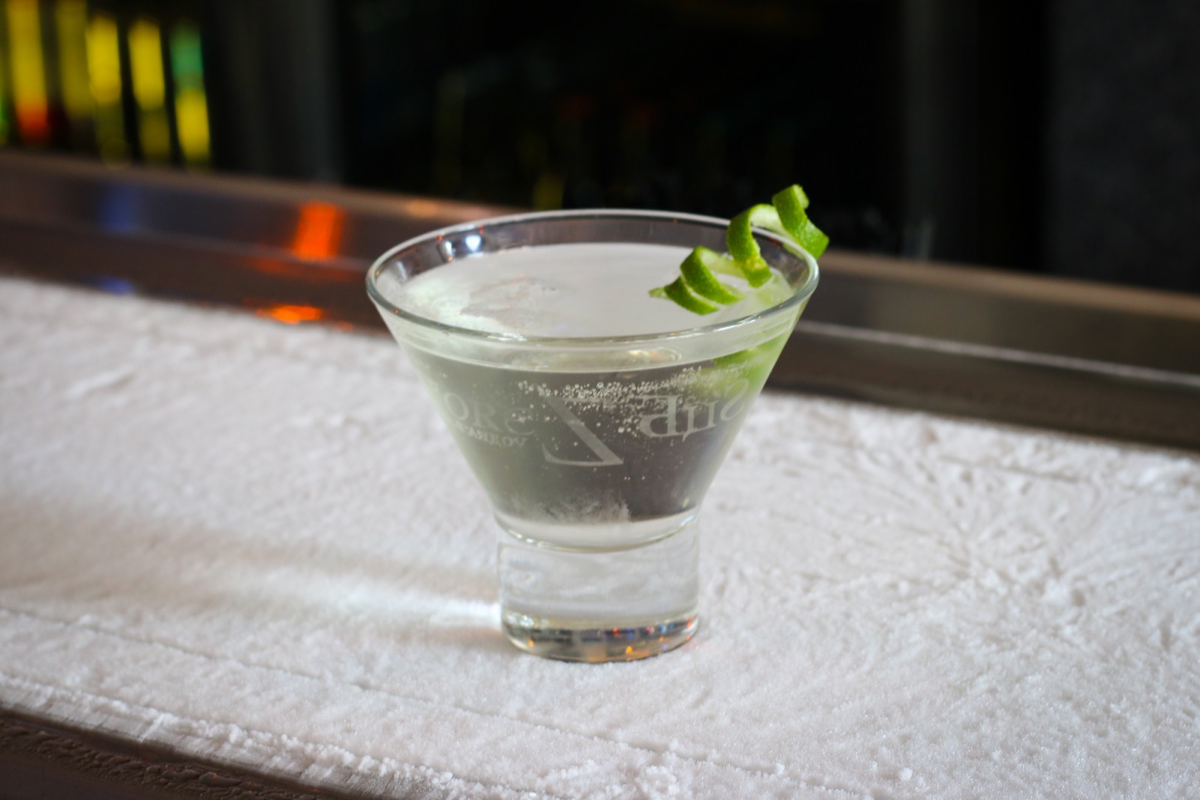 Sub Zero Vodka Bar’s Zentini includes cucumber vodka, elderflower liqueur and cranberry juice.