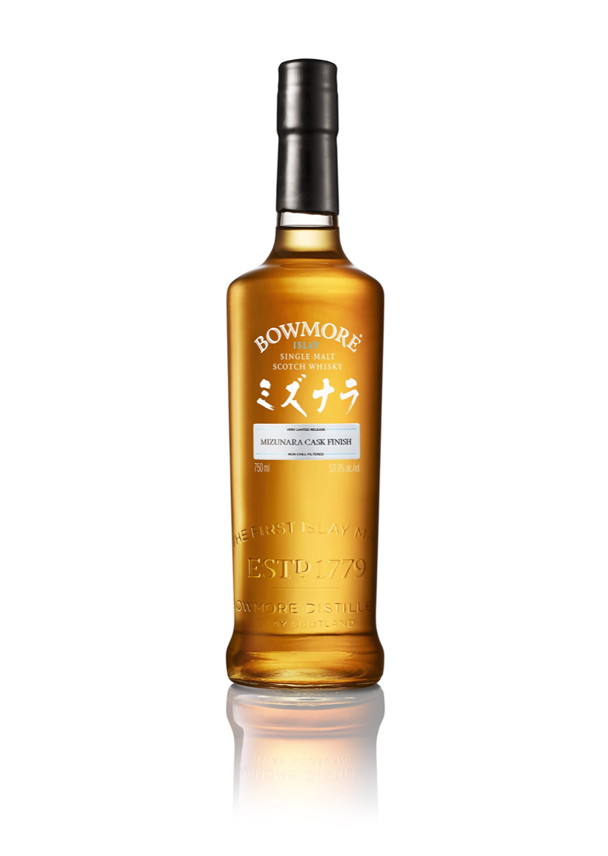 Bowmore Mizunara is finished in Japanese oak casks and priced at $1,000 a 750-ml. bottle.