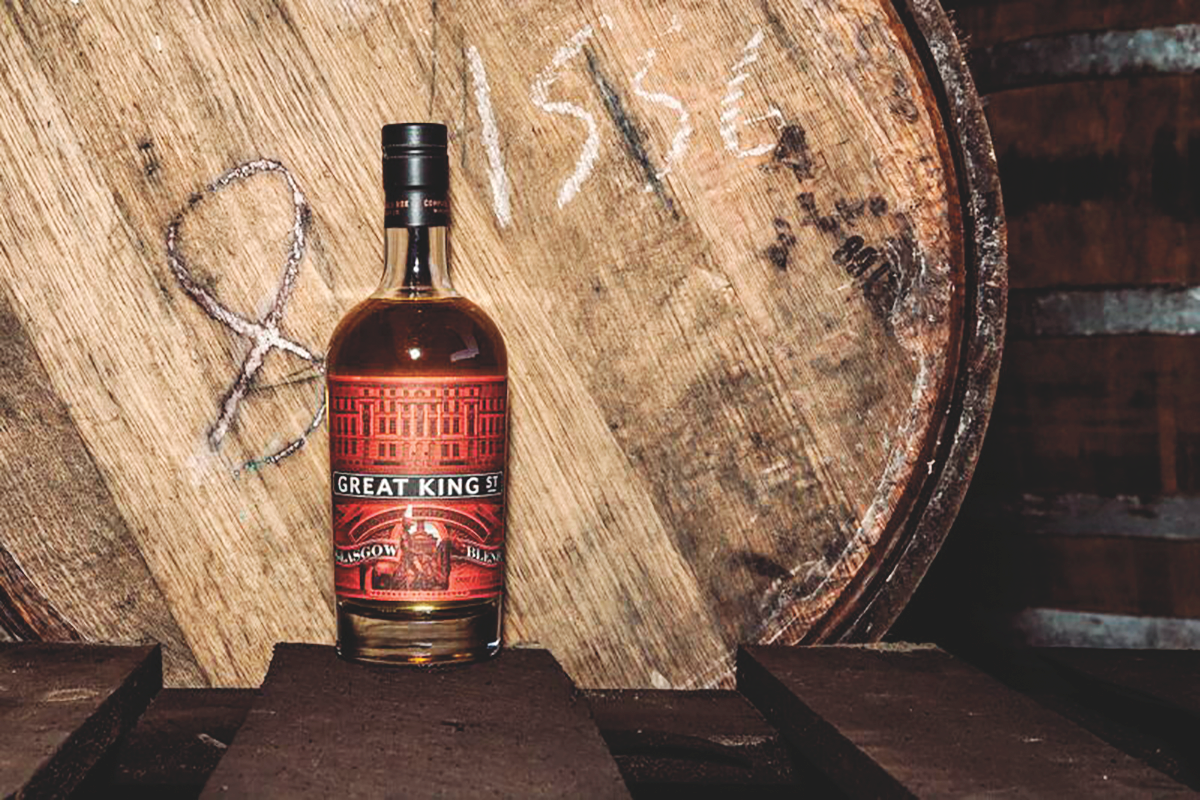 Compass Box’s Great King Street Glasgow Blend offers a smoky, full flavor profile, a sharp contrast to the types of blended Scotch whisky that were popular in decades past.