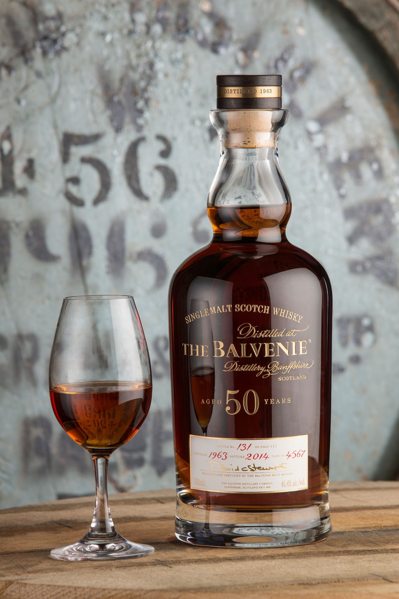 Even though it’s priced out of reach for most consumers, The Balvenie 50-year-old adds to the brand’s notoriety.