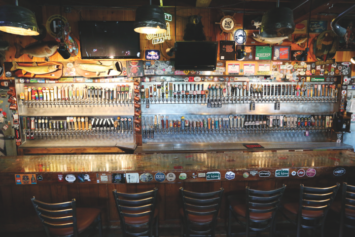 Craft beer is big in Des Moines thanks to a 2010 legal change that lowered taxes on higher-alcohol brews. El Bait Shop (taps pictured) has 182 draft handles and often attracts customers seeking limited-edition labels. Drinkers rally around locally produced options.