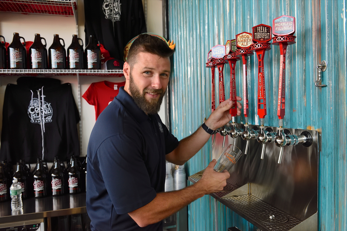 Hard sodas are doing well on-premise, with offerings from brands like Coney Island Brewing Co. (brewery manager Chris Adams pictured) available on draft.
