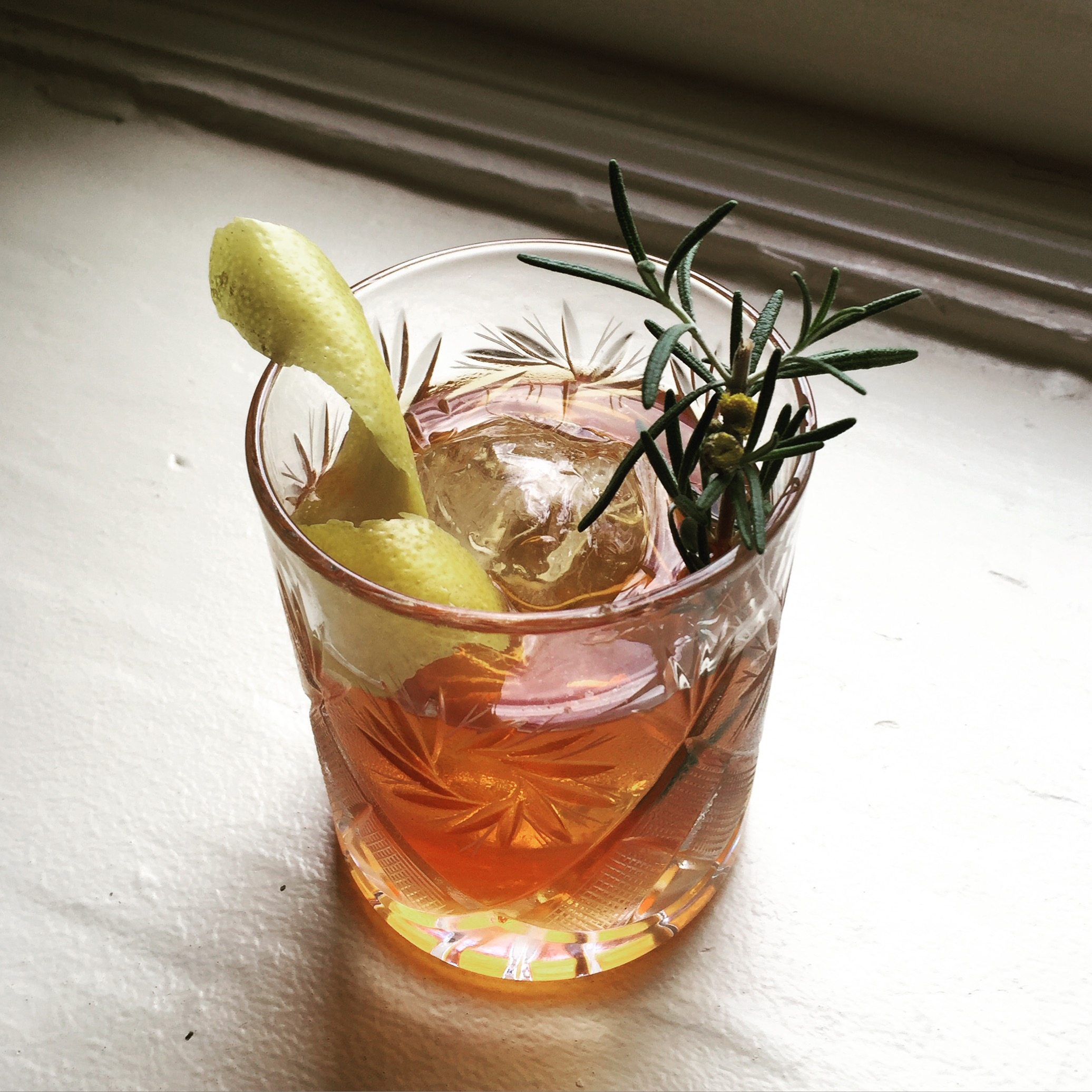Growing their own produce for cocktails means operators can control freshness. The Dry No More at Nashville’s Husk restaurant features whiskey, bitters, sugar and tansy leaf, garnished with rosemary.