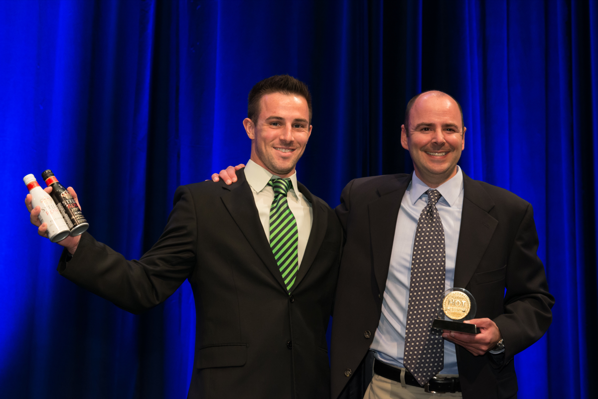 Christopher Riboli (left) and Anthony Riboli of Riboli Family Wine Estates received a Hot Brand award for Stella Rosa.