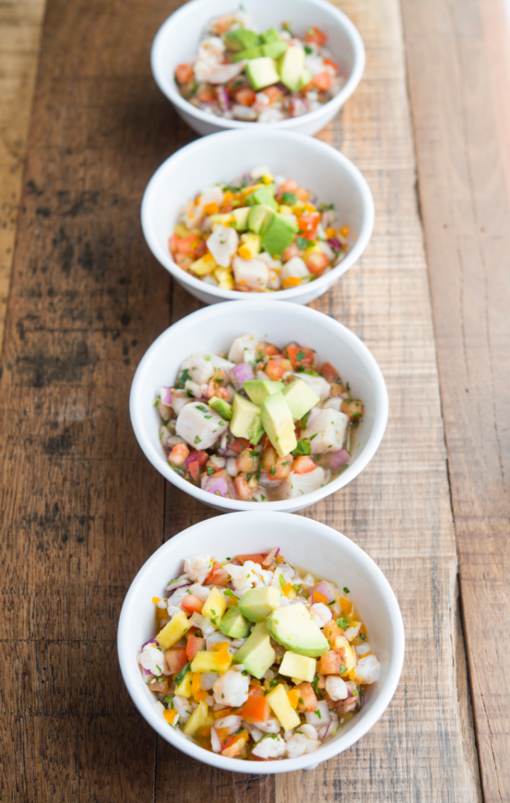 Ceviche is popular at 4th Street Market.