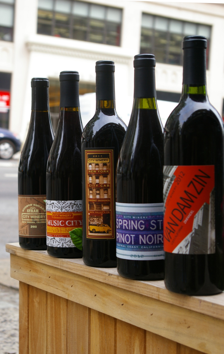 City Winery produces a few dozen wines, available by-the-glass on-site and in bottles at the venues and select retailers.