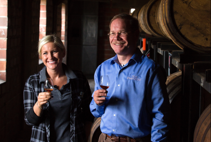 Old Forester global brand ambassador Jackie Zykan and Brown-Forman Corp. master distiller Chris Morris selected the barrels for the 2016 Birthday Bourbon.