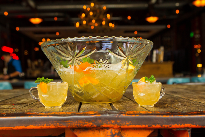 Punch Bowl Social offers games, food and custom drinks, including a host of punches.