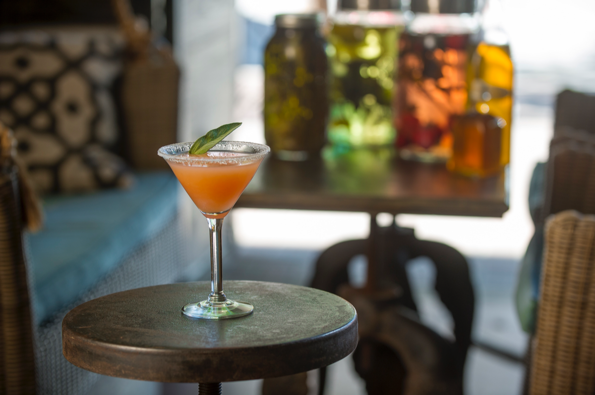 Fresh ingredients and local products shine in contemporary vodka cocktails like the Grapefruit Martini at Harvest Seasonal Kitchen in McKinney, Texas.