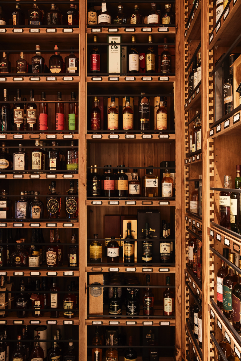 Wally's spirits selection focuses on upscale and craft brands, with Tequila and whisk(e)y thriving.