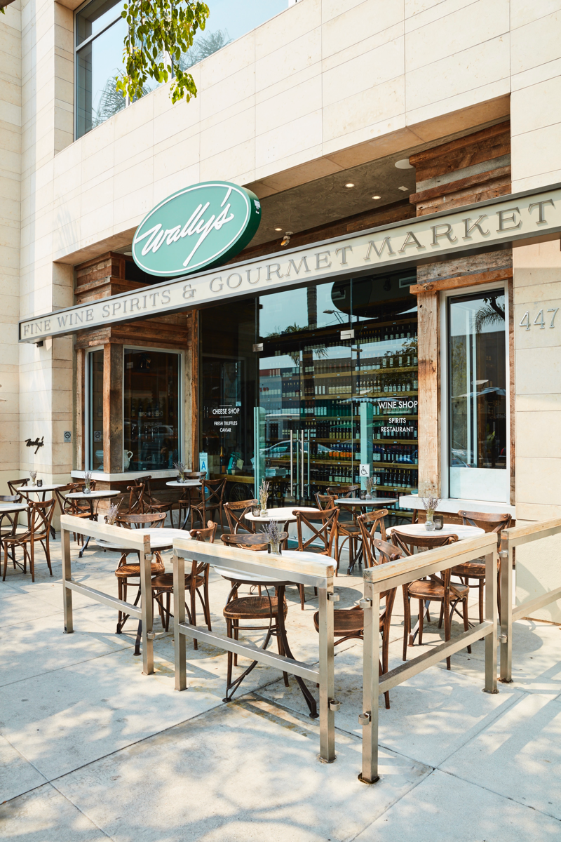 Wally’s flagship location in Beverly Hills (pictured) is the model for future growth, housing robust on- and off-premise components.