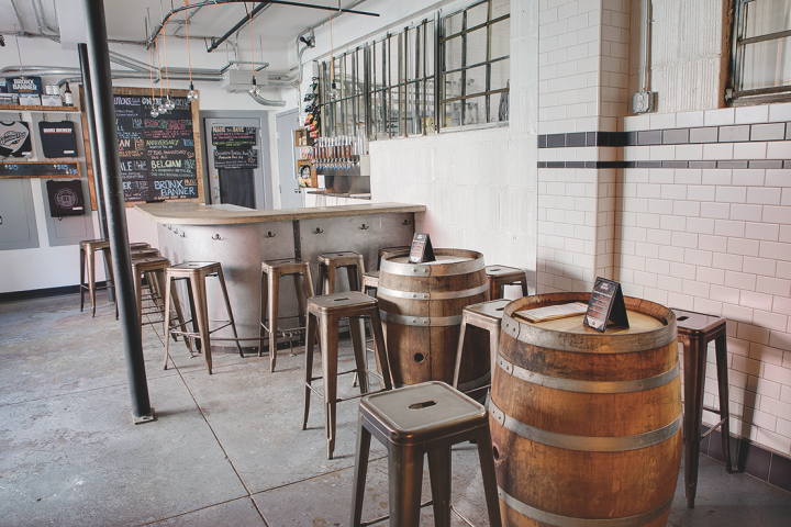 At the brewery, opened in South Bronx in late 2014, consumers can try brews at the on-site tasting room (pictured).