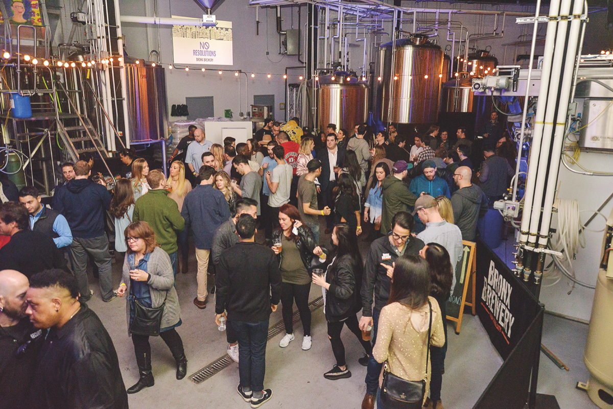 Sponsorships, tasting events, tap takeovers and social media all play an important role in building awareness of the Bronx Brewery brand (brewery event pictured).