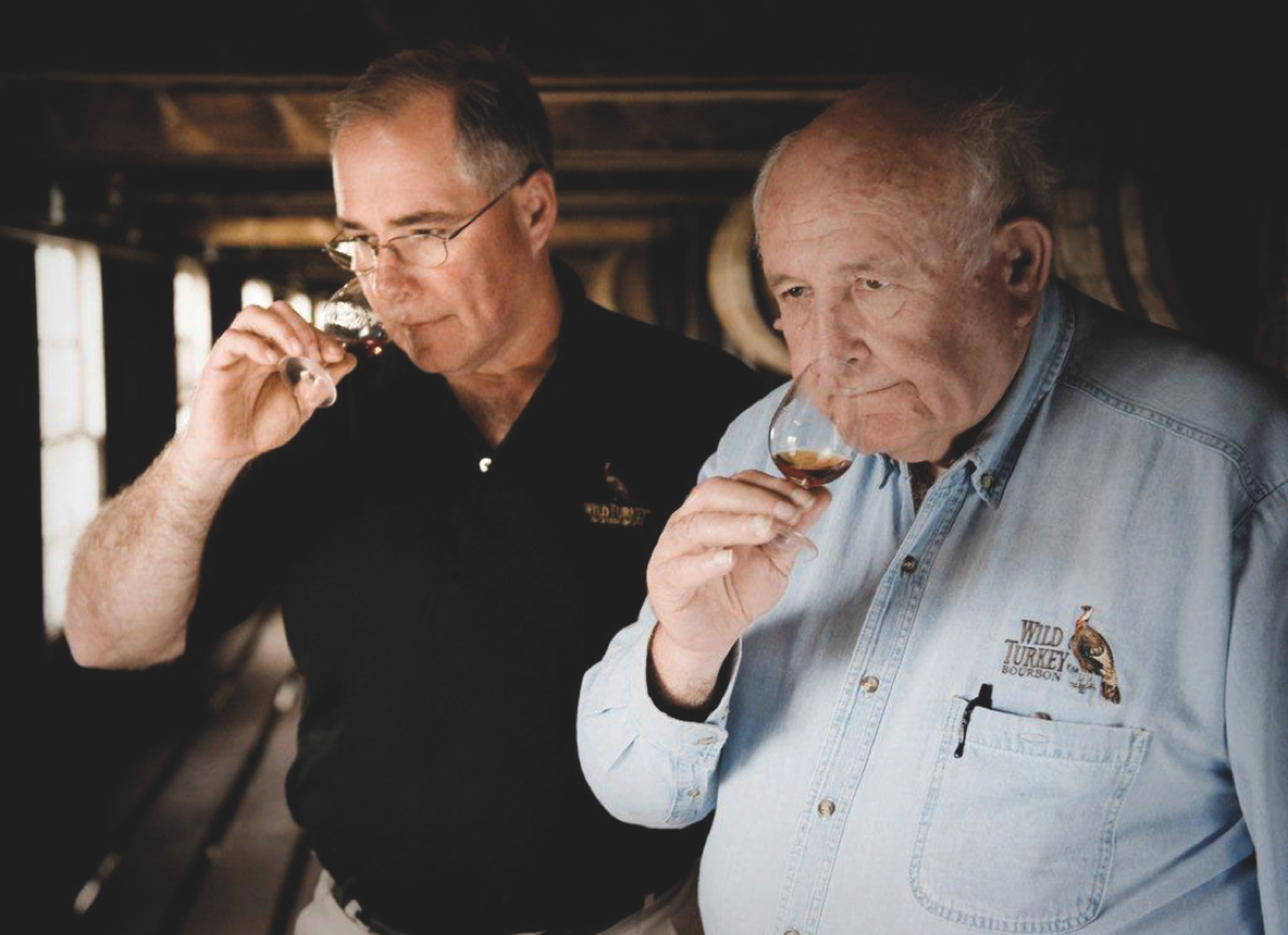 Wild Turkey has been expanding rapidly since debuting its new distillery. The company has opened new warehouses every year and filled them to capacity (master distillers Eddie Russell and Jimmy Russell pictured).