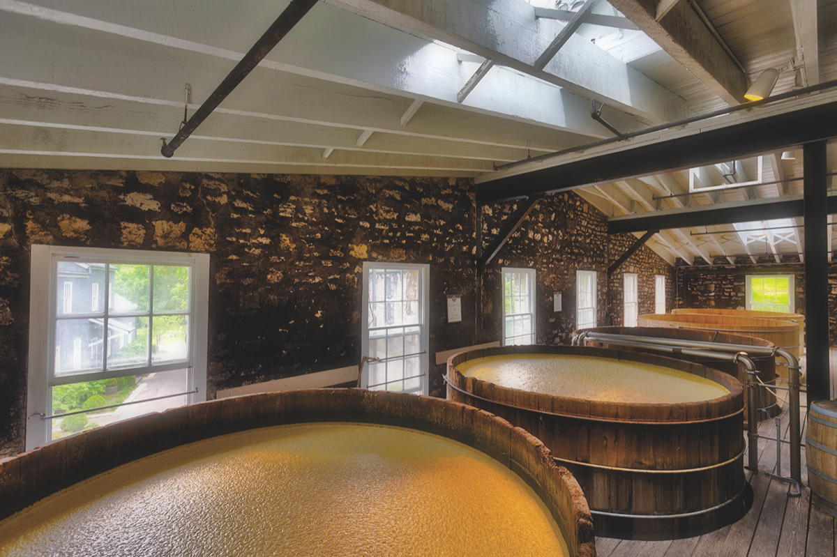 Woodford Reserve (open fermenters pictured) has soared in recent years, with over 17 percent growth in 2016.