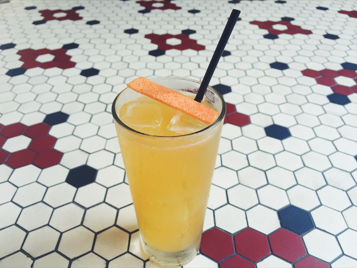 The GF Shandy at CBD Provisions showcases sour beer's flavor when paired with gin, St-Germain, grapefruit and lime juices, and grapefruit bitters.