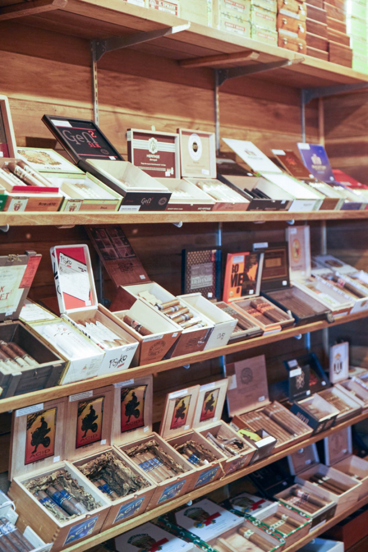 A number of Cork locations carry cigars. At the original Columbus store, a walk-in humidor houses nearly 100 premium cigar offerings.