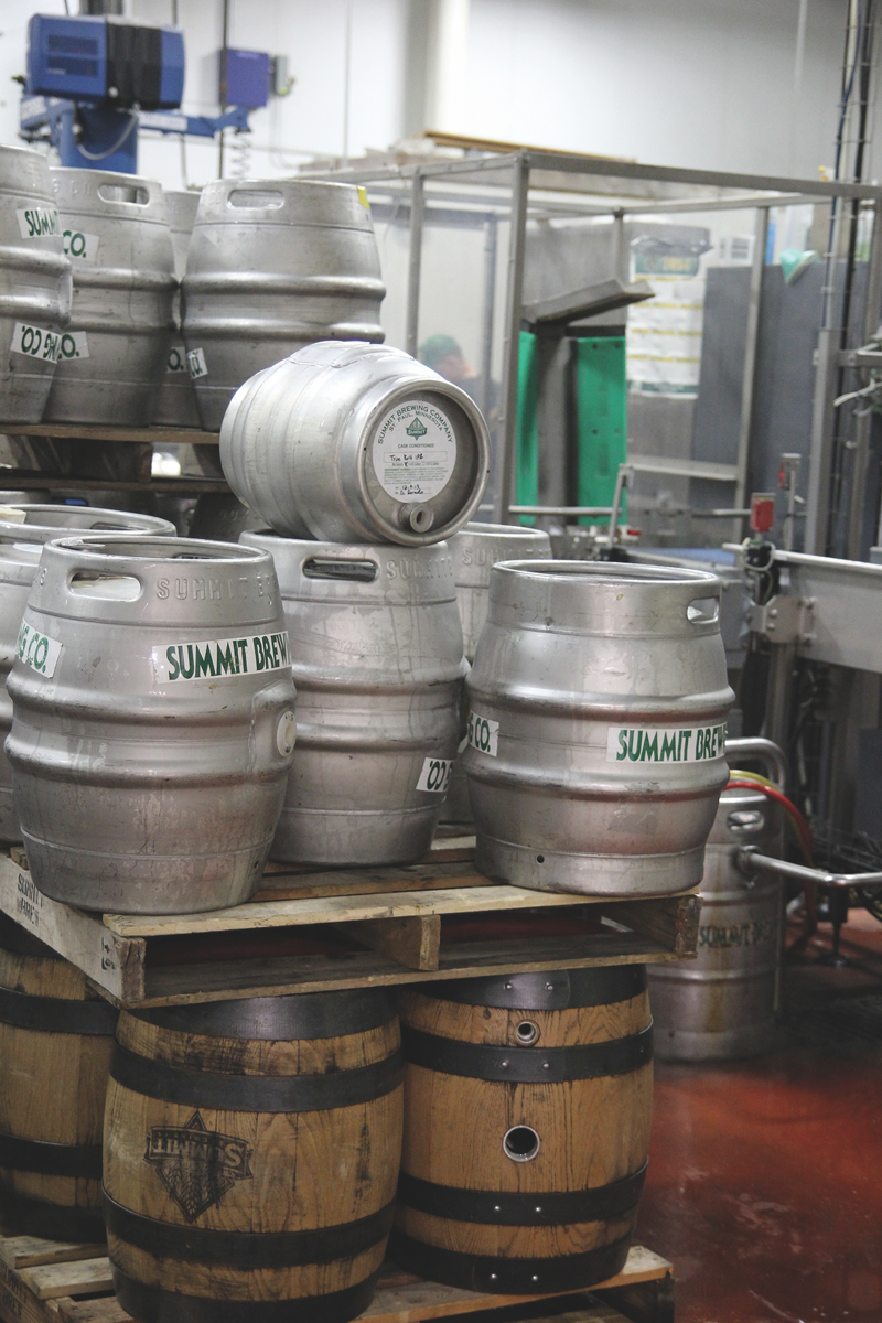 The company is highly focused on the on-premise, with 40-percent of volume in draft beer (kegs pictured).