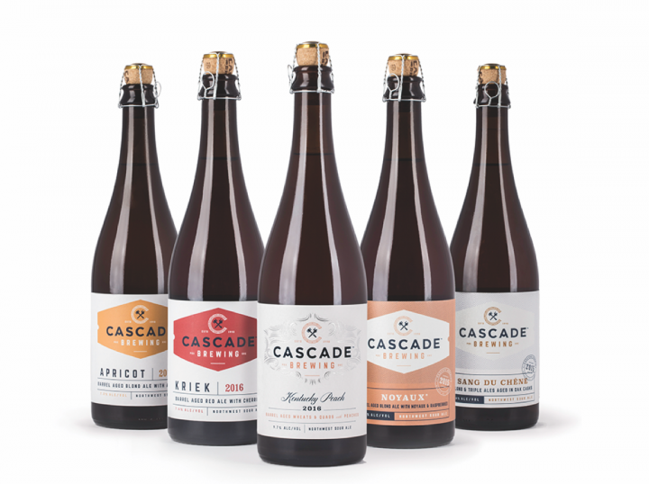 Cascade's luxury sours can age for up to two and a half years.