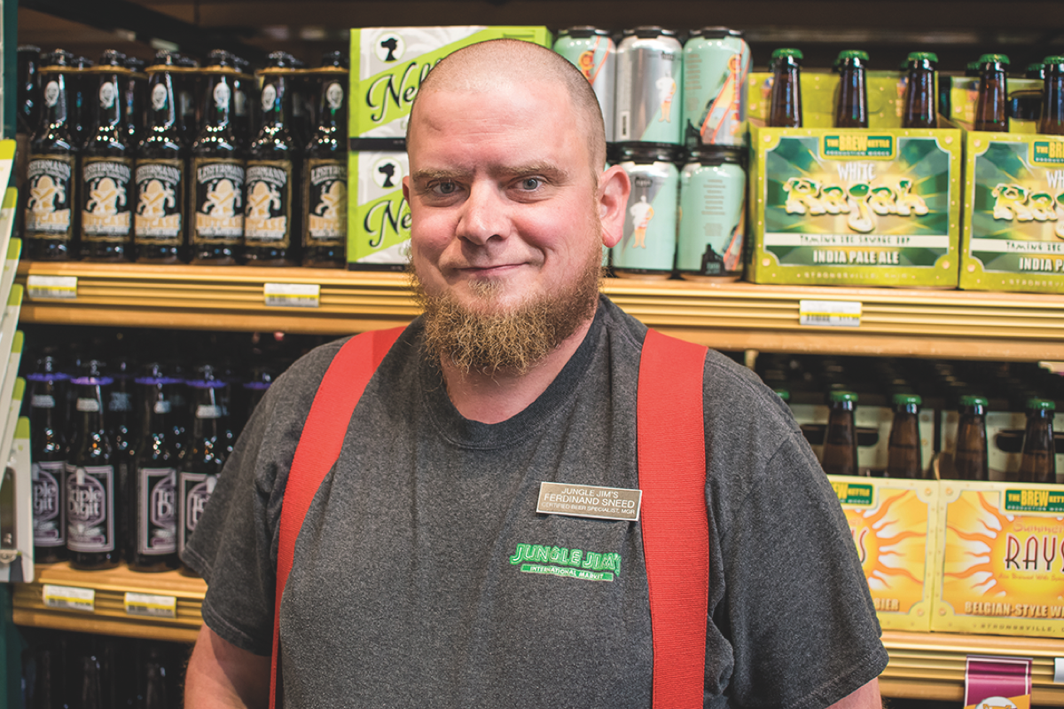 Jungle Jim's beer buyer Ferdinand Sneed sees variety as the hallmark of barrel-aged beers.
