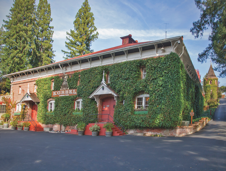 Korbel (winery pictured) has seen its sparkling Brut and Sweet Rosés enjoy remarkable success.