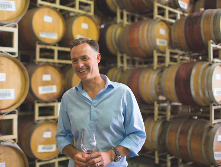 At Hahn Family Wines (president Tony Baldini pictured) in Monterey, high-end Pinot Noir and Chardonnay wines account for over half of total production.