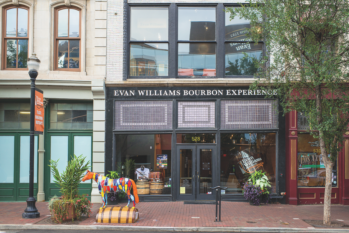 Located on Whiskey Row in downtown Louisville, the Evan Williams Bourbon Experience is part of the Kentucky Bourbon Trail. The historic building boasts an artisanal microdistillery, event space, and retail shop, and hosts nearly 100,000 visitors each year.