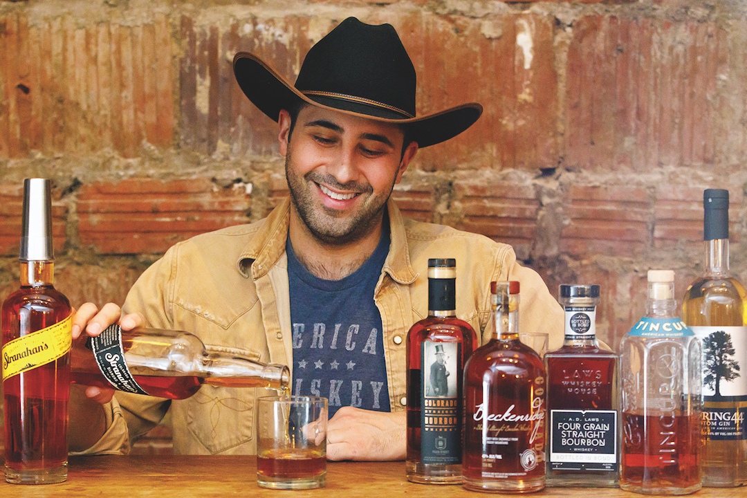 Colorado spirits are gaining ground nationwide. At American Whiskey in New York, managing partner Kevin Hooshnagi (pictured) says Colorado-made spirits are some of the restaurant's most requested.