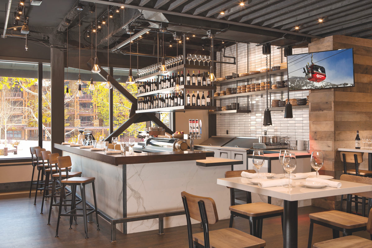 Gavin Fine was inspired to begin his culinary career after enjoying wine and tapas while studying in Spain. Opened in late 2017 in Hotel Terra, Bar Enoteca (interior pictured) draws on that experience.