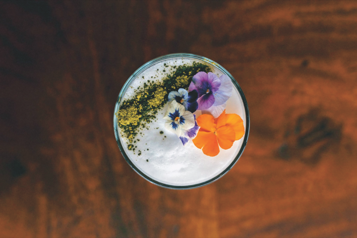 At Komodo in Miami, the Sake Your Eda'Mame' blends a base of Enter Black Dot sake and Stoli Elit vodka, which is then mixed with fresh lemon and lime juices, simple syrup, puréed edamame and Musashino nigori sake, and shiso.