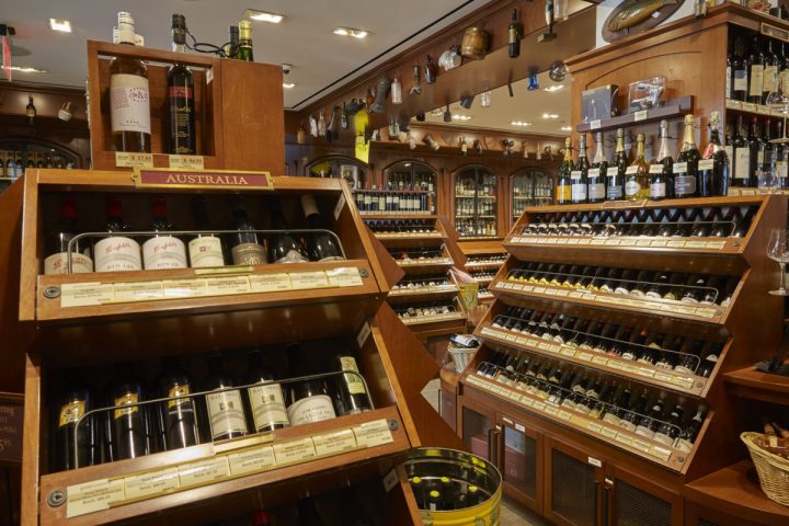 While Bordeaux and Champagne are still highly important to Sherry-Lehmann (wine displays above), Adams is also focusing on other wines, including options from Australia, New York, Oregon, and Washington, in order to stay in touch with all segments of the market.